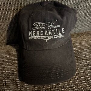 The Pioneer Woman Mercantile Strapback Hat Gray Port Authority